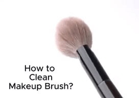 Clean makeup brush