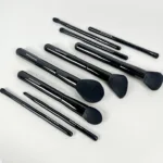 9PCS Vegan Black Makeup Brush Set