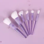 Translucent Purple Brush With Carrying Bag