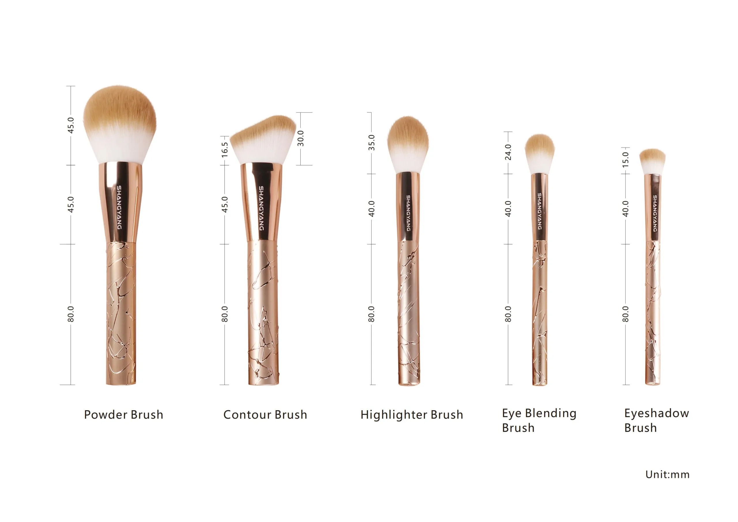 Makeup Revolution Ultra Metals Go Contouring Brush Set