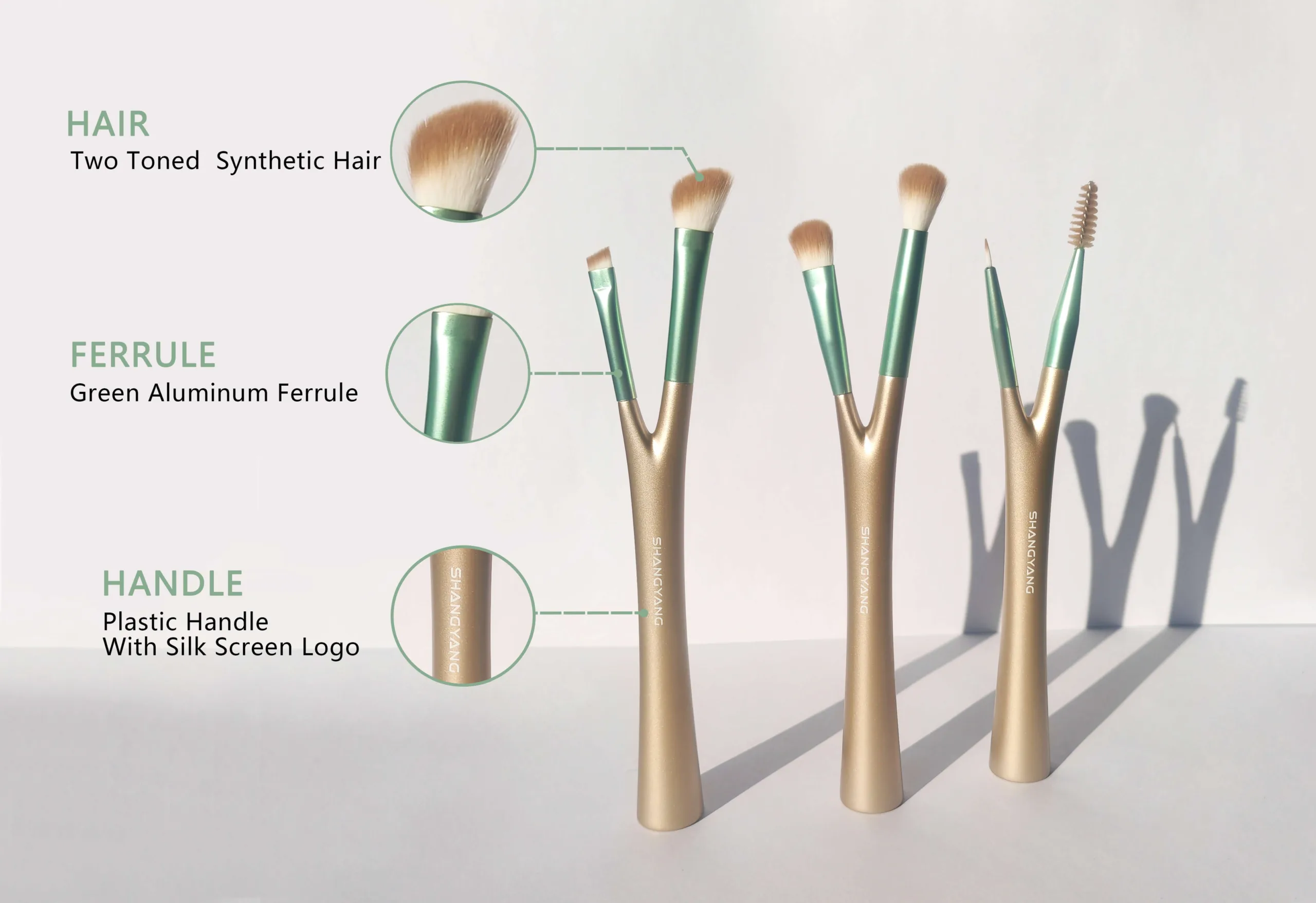 Tree branch makeup brush