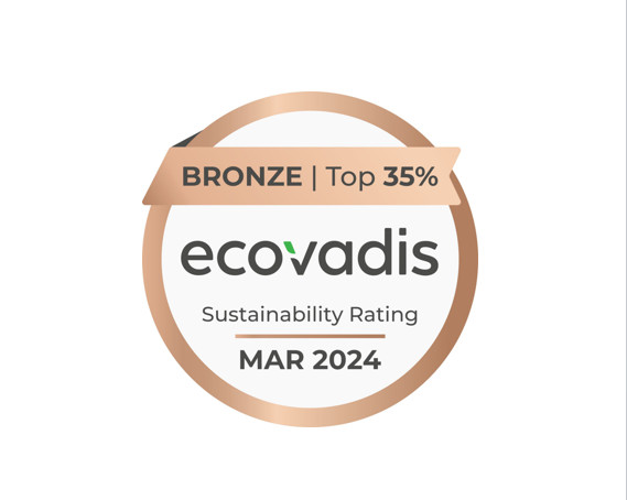 A equipe de Shangyang está muito orgulhosa por ter obtido a Medalha de Bronze no Ecovadis Sustainability Rating 2024. 