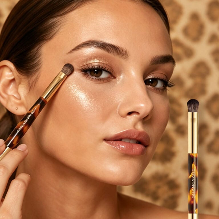 Double-ended eyeshadow brush (3) Double-ended eyeshadow brush (3)
