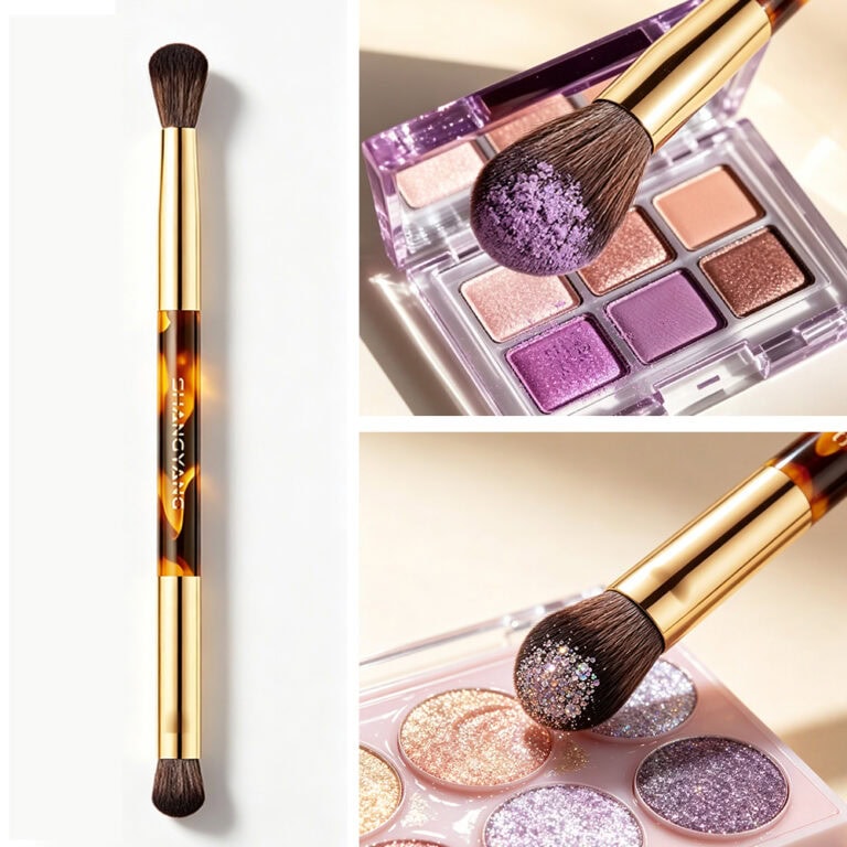 Double-ended eyeshadow brush (4) Double-ended eyeshadow brush (4)