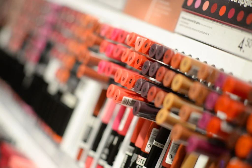 lipsticks shelf