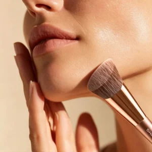 Trapezoidal Curved Makeup Brush