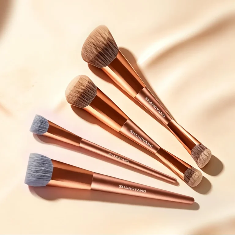 Trapezoidal Curved Makeup Brush