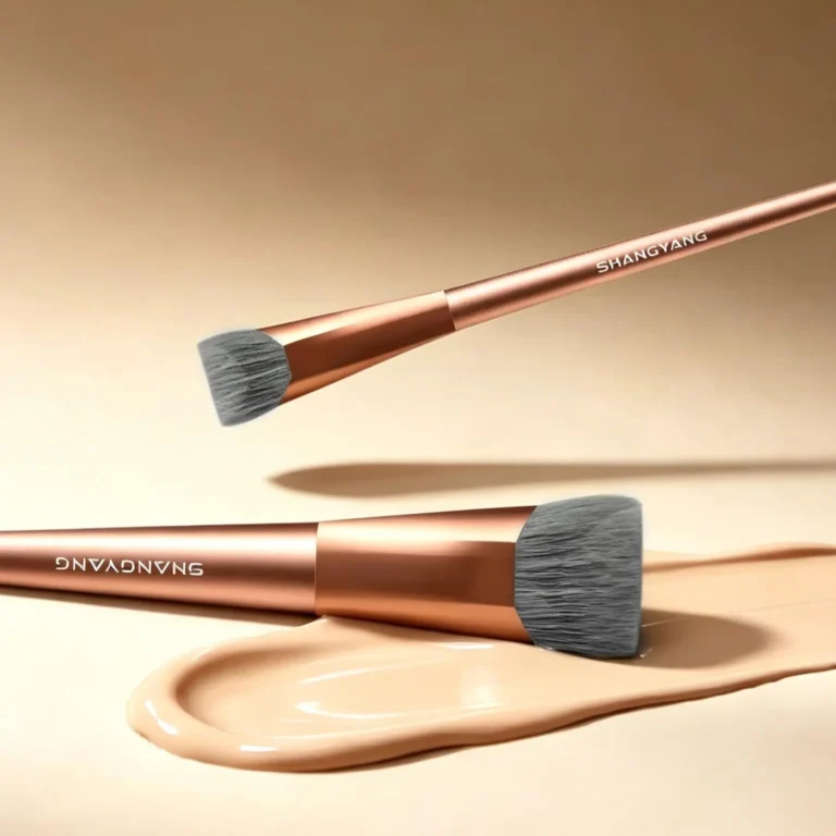 Trapezoidal Curved Makeup Brush
